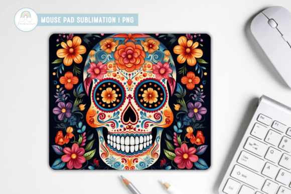 Download Sugar Skull Mouse Pad Sublimation - Mouse pad sublimation Collection