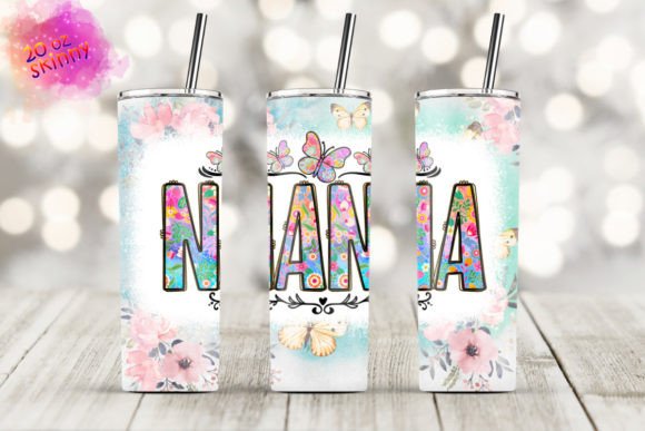 Download Nana Floral Butterfly Sublimation Skinny - Sublimation skinny Collection