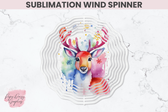 Download Reindeer Sublimation Wind Spinner - Sublimation wind spinner Collection