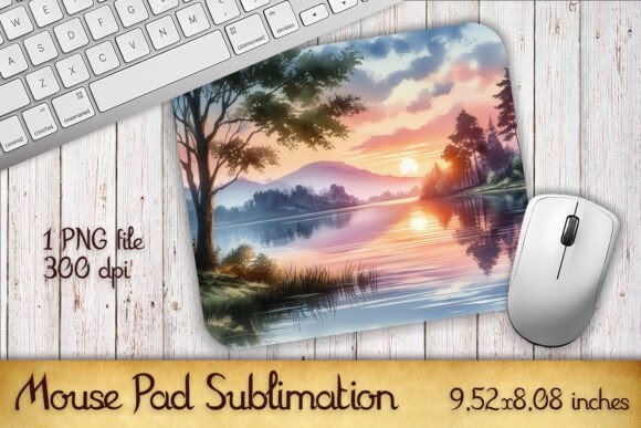 Download Wonderful Sunset Mouse Pad Sublimation - Premium Resources