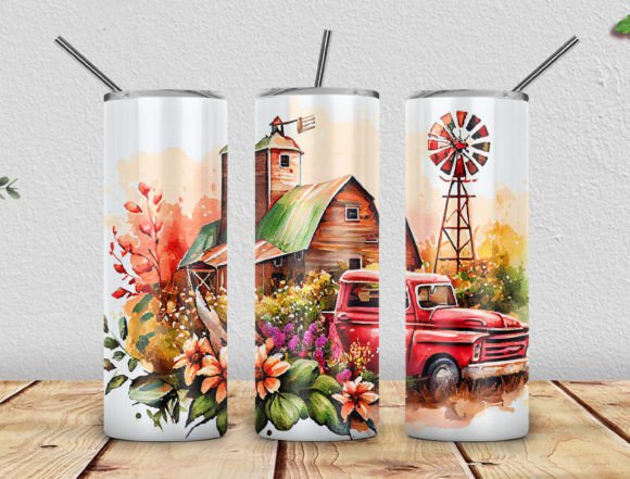 Download Vintage Truck 20oz Sublimation Skinny - Sublimation skinny Collection