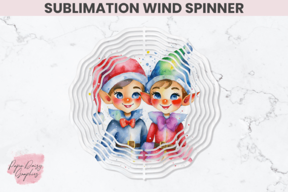 Download Christmas Elves Sublimation Wind Spinner - Sublimation wind spinner Collection