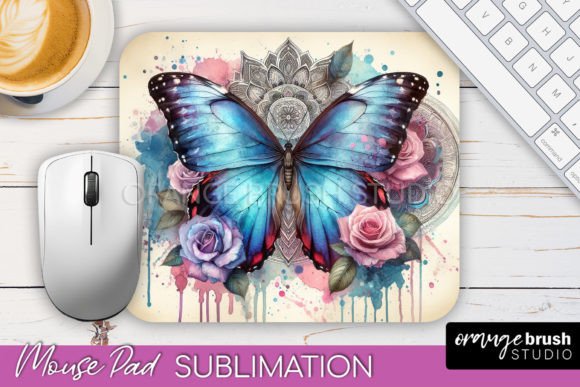 Download Butterfly Mouse Pad Sublimation Design - Premium Resources