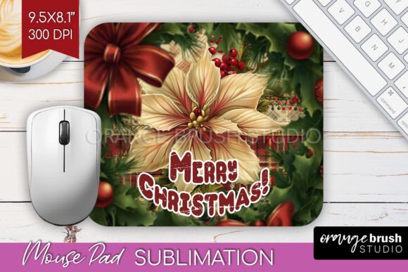 Download Vintage Christmas Mouse Pad Sublimation - Premium Resources