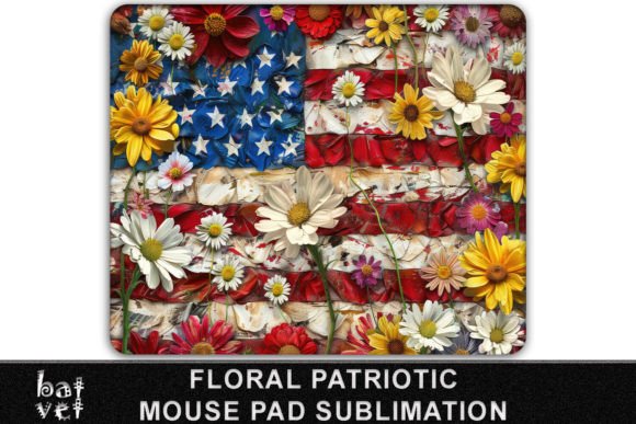 Download Floral Flag Mouse Pad Sublimation PNG - Mouse pad sublimation Collection
